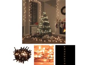 8721032012190 - The Living Store LED-Lichterkette mit 150 LEDs Warmweiß 15 m PVC - Weihnachtsbeleuchtung