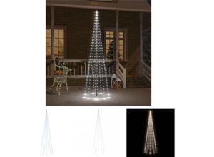 8721032030651 - The Living Store LED-Weihnachtsbaum für Fahnenmast Kaltweiß 310 LEDs 300 cm - Weihnachtsbeleuchtung