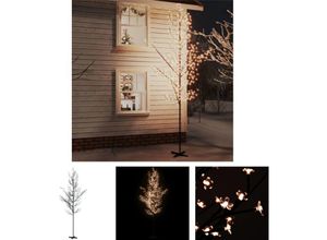 8721032031375 - LED-Baum mit Kirschblüten Warmweiß 672 LEDs 400 cm - Weihnachtsbäume - Weiß - The Living Store