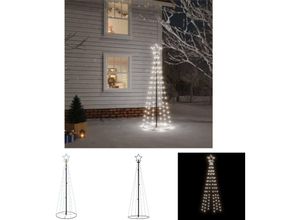 8721032044450 - The Living Store LED-Weihnachtsbaum Kegelform Kaltweiß 108 LEDs 70x180 cm - Weihnachtsbäume - Weiß