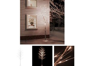 8721032100941 - The Living Store - LED-Birke Warmweiß 240 LEDs 300 cm - Weihnachtsbäume - Weiß