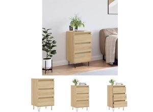 8721032114603 - Vidaxl - The Living Store Sideboard Sonoma-Eiche 40x35x70 cm Holzwerkstoff - Sideboards - Braun