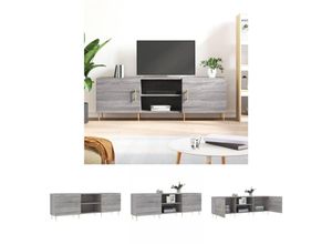 8721032123735 - The Living Store TV-Schrank Grau Sonoma 150x30x50 cm Holzwerkstoff - TV-Möbel