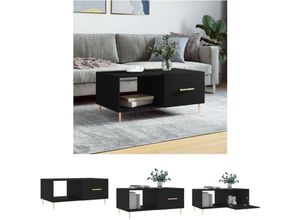 8721032127696 - Jinlefu - The Living Store Couchtisch Schwarz 90x50x40 cm Holzwerkstoff - Couchtische - Schwarz