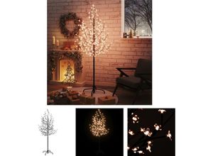 8721032194919 - The Living Store LED-Baum mit Kirschblüten Warmweiß 200 LEDs 180 cm - Weihnachtsbäume - Weiß