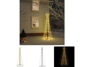 8721032237210 - The Living Store LED-Weihnachtsbaum Kegelform Warmweiß 108 LEDs 70x180 cm - Weihnachtsbäume - Weiß