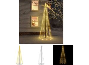 8721032250288 - Vidaxl - The Living Store LED-Weihnachtsbaum Kegelform Warmweiß 310 LEDs 100x300 cm - Weihnachtsbäume - Weiß