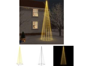 8721032257706 - LED-Weihnachtsbaum mit Erdnägeln Warmweiß 1134 LEDs 800 cm - Weihnachtsbäume - Weiß - The Living Store