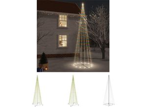 8721032258765 - The Living Store Weihnachtsbaum Kegelform Mehrfarbig 1134 LEDs 230x800 cm - Weihnachtsbäume - Mehrfarbig