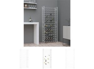 8721032276189 - Les Tendances - The Living Store Weinregal für 96 Flaschen Weiß Metall - Weinregale - Weiß