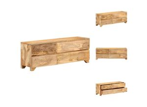 8721032637829 - Vidaxl - TV-Möbel - Living TV-Schrank Massivholz Mango 110x30x40 cm - Braun