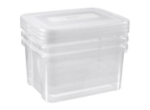 8721036983168 - Prolenta Premium - Aufbewahrungsboxen-Set Handy 3x25L Transparent - Transparent