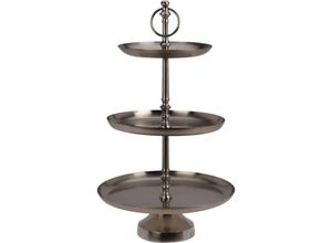 8721037121330 - Home Styling - Tablett aus Metall 3-stufig 50 cm