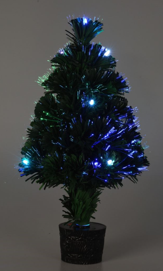 8721037220163 - Weihnachtsbaum mit Fiberoptik-Lichtern - 45 cm - Grün