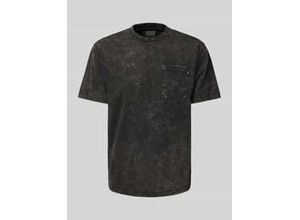 8721051085694 - T-Shirt mit geripptem Rundhalsausschnitt