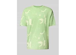 8721051146227 - T-Shirt mit geripptem Rundhalsausschnitt