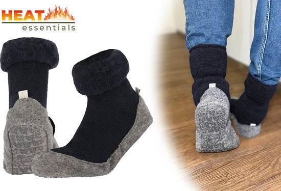 8721055480068 - Wool Slipper Socken - Dunkelblau - 39 40 - Hausschuhe Damen - Hausschuhe Damen - Unisex - Anti-Rutsch Socken - Haussocken 8721055480068 - Wool Slipper Socken - Dunkelblau - 39 40 - Hausschuhe Damen - Hausschuhe Damen - Unisex - Anti-Rutsch Socken - Haussocken
