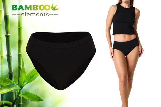 8721055483076 - - Menstruationsunterwäsche - Slip - Schwarz - Periodenunterwäsche - Menstruationsslips - Unterwäsche Damen-Slips