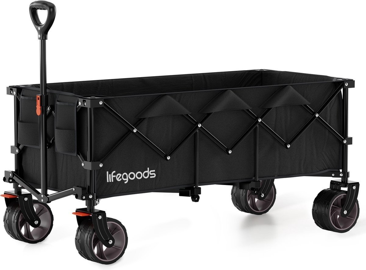 8721055560296 - Wagon - XXL - faltbar - 300L - 150KG Tragfähigkeit - Schwarz