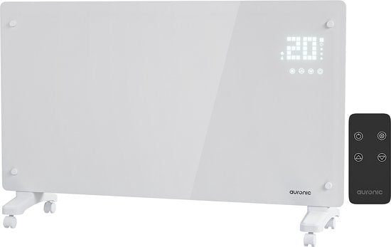 8721055562320 - Electric Heater - Konvektorheizung mit Thermostat und Fernbedienung - Flächenheizung - bis zu 30 m² - 2500W Heizleistung - Weiß