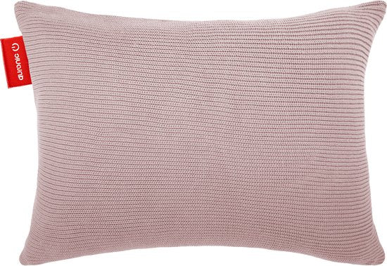 8721055563372 - Heat Pillow - Gestrickt - 45x60 CM - Kabelloses Wärmekissen - Wiederaufladbar - Elektrisches Kissen - Infrarot - Pink