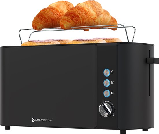 8721055563709 - Toaster - Toaster - 6 Heizstufen - 2 extra lange Schlitze - 1520W - Schwarz