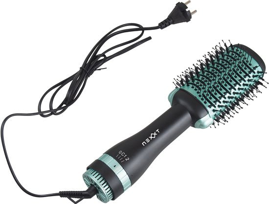 8721055880714 - 3-in-1 Haartrockner-Bürste Rotierend zum Trocknen Stylen und Volumen - Keramikbeschichtung und Ionen-Technologie - Lockenbürste - Heißluftstyler - 1000W