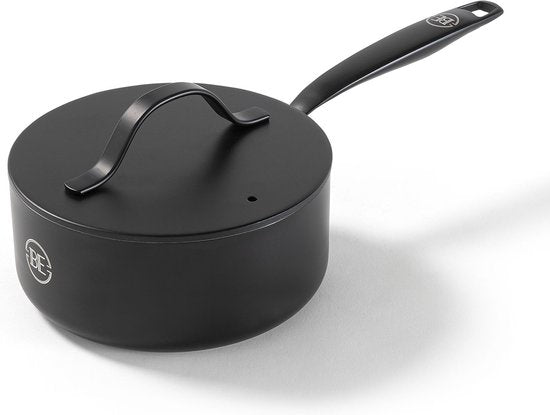 8721082715171 - Essential Kochtopf mit Deckel - Ø 18 cm - Kochtopf - Keramik - PFAS frei - Induktion - Schwarz