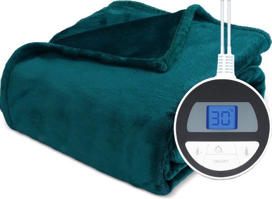 8721082856089 - Electric Blanket XL - Wärmedecke - 180 x 130 cm - Sacramento Grün