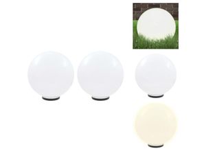 8721096069260 - Vidaxl - Außenbeleuchtung - Living LED-Gartenleuchten 2 Stk Kugelförmig 50 cm pmma - Weiß