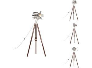 8721096071324 - Lampen - Living Stehleuchte Dreibein Massivholz Mango 180 cm