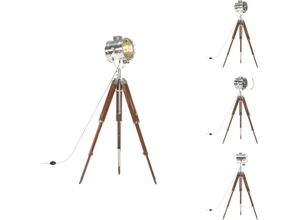 8721096071829 - Vidaxl - Lampen - Living Stehleuchte Dreibein Massivholz Mango 165 cm - Braun