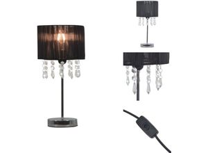 8721096072666 - Lampen - Living Schreibtischlampe Schwarz Rund E27 - Schwarz