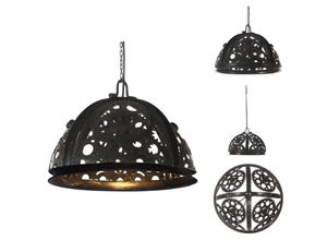 8721096073311 - Vidaxl - Lampen - Living Deckenlampe Industriestil Kettenrad-Design 45 cm E27 - Schwarz