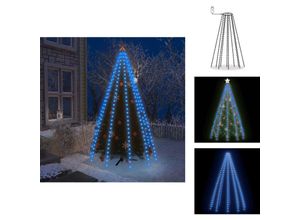 8721096073595 - Lichtschläuche & Lichterketten - Living Weihnachtsbaum-Lichternetz mit 300 LEDs Blau 300 cm - Blau