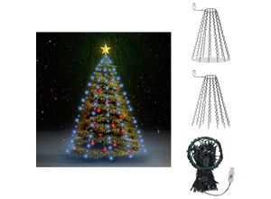 8721096073717 - Lichtschläuche & Lichterketten - Living Weihnachtsbaum-Lichternetz mit 150 LEDs Blau 150 cm - Blau