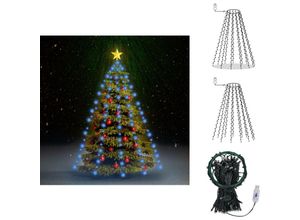 8721096073779 - Lichtschläuche & Lichterketten - Living Weihnachtsbaum-Lichternetz mit 180 LEDs Blau 180 cm - Blau