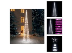 8721096096341 - Weihnachtsbäume - Living Weihnachtsbaum in Kegelform 752 LEDs Deko Kaltweiß 160x500 cm - Weiß