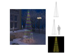 8721096096648 - Weihnachtsbäume - Living Weihnachtsbaum in Kegelform 330 LEDs Bunt 100x300 cm - Mehrfarbig