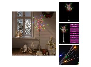 8721096097034 - Weihnachtsbäume - Living Weihnachtsbaum 140 LEDs 15 m Bunt Indoor Outdoor - Weiß