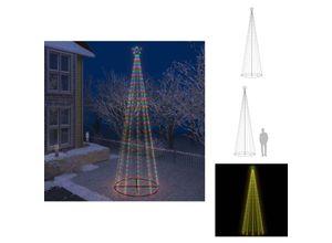 8721096103810 - Weihnachtsbäume - Living Weihnachtsbaum in Kegelform 752 LEDs Bunt 160x500 cm - Mehrfarbig