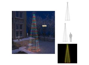 8721096103889 - Weihnachtsbäume - Living Weihnachtsbaum in Kegelform 400 LEDs Bunt 100x360 cm - Mehrfarbig