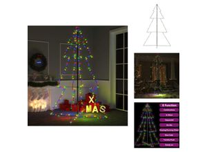 8721096105081 - Weihnachtsbäume - Living Weihnachtsbaum in Kegelform 240 LEDs Indoor Outdoor 118x180 cm - Mehrfarbig