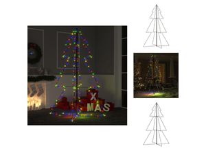 8721096105104 - Weihnachtsbäume - Living Weihnachtsbaum in Kegelform 200 LEDs Indoor Outdoor 98x150 cm - Mehrfarbig