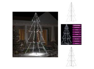 8721096106637 - Weihnachtsbäume - Living Weihnachtsbaum in Kegelform 360 LEDs Indoor Outdoor 143x250 cm - Weiß