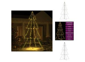 8721096106644 - Weihnachtsbäume - Living Weihnachtsbaum in Kegelform 360 LEDs Indoor Outdoor 143x250 cm - Weiß