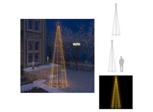 8721096106842 - Weihnachtsbäume - Living Weihnachtsbaum in Kegelform 400 LEDs Warmweiß 100x360 cm - Weiß