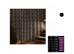 8721096108808 - Vidaxl - Weihnachtsbeleuchtung - Living LED-Lichtervorhang 3x3 m 300 led Kaltweiß 8 Funktionen