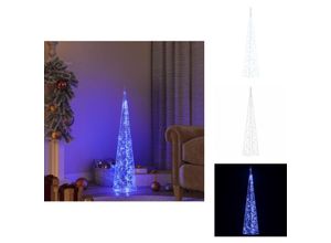 8721096109133 - Weihnachtsbeleuchtung - Living LED-Leuchtkegel Acryl Deko Blau 90 cm