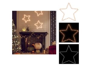 8721096110528 - Vidaxl - Weihnachtsbeleuchtung - Living LED-Silhouette Weihnachtsstern 48 LEDs Warmweiß 56 cm